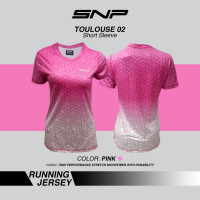 SNP - TOULOUSE 02 Running Jersey Pink - Ladies - Short Sleeves